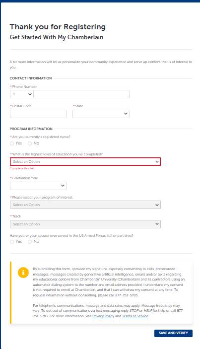 Chamberlain Student Portal
