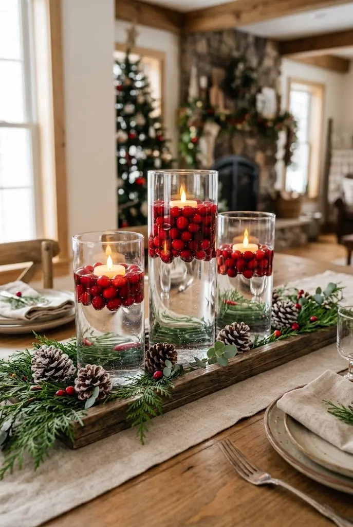 23 Rustic Christmas Centerpiece Ideas for a Warm and Inviting Holiday Home